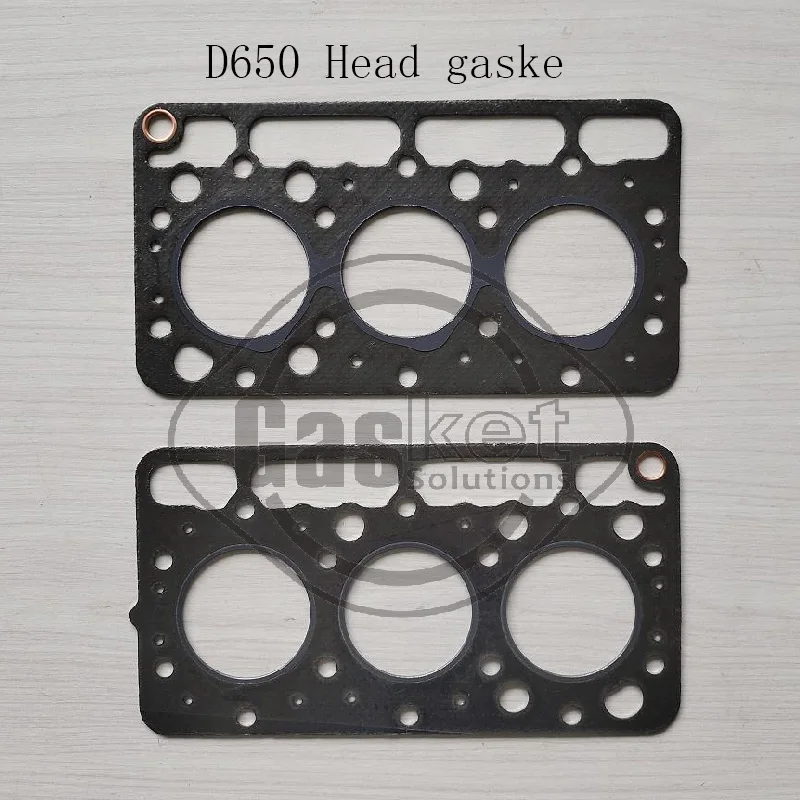 Junta de Cabeçote para Motores Kubota D650 D750 D850 D855 D902 D905 D950 - Peças 15563-03310, 15975, 15583-03310, 1G962-03313, 99354