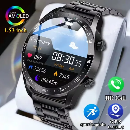 2025 nuevo reloj inteligente para hombres pantalla completamente táctil de 1,5 pulgadas llamada Bluetooth relojes de hombre de negocios Fitnes reloj inteligente deportivo para Android IOS