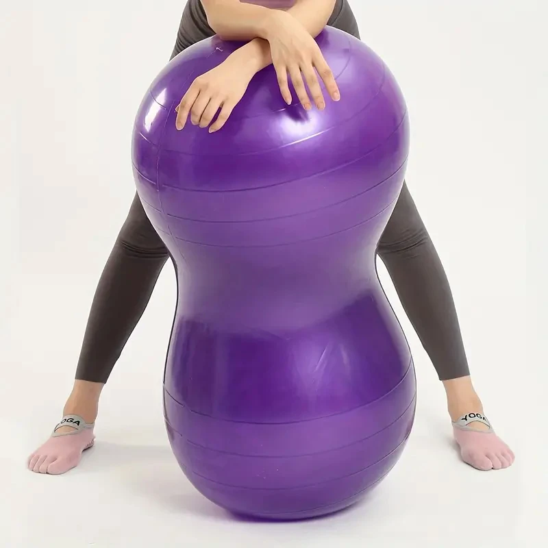 90*45cm Anti-Burst Peanut Yoga Ball for Home Exercise Fitness Equipment Sports Gym Yoga Pilates Trainning with Pump