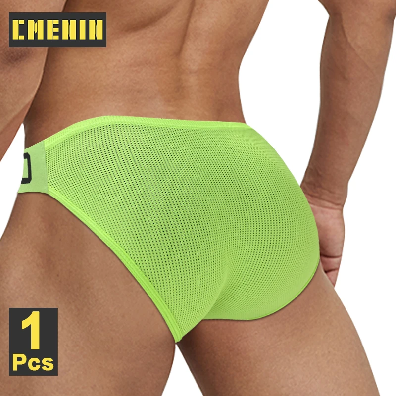 CMENIN Sexy Gays Hollow Breathable Men\'s Briefs Underwear Cotton Man Jockstrap Panties Hip Lifting Bikini Briefs Male Underpants