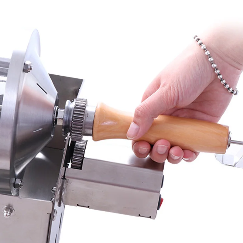 AS1-S400T máquina para asar granos de café casera, tostador de café de fuego directo de acero inoxidable, máquina para hacer granos, visualización de vidrio de cuarzo