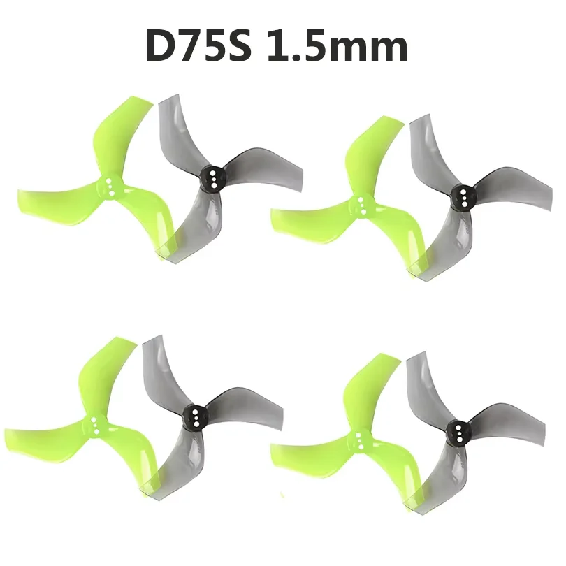 Gemfan D75S Ducted 75mm 3-Blade CW CCW PC Propeller T-Mount 1.5mm Hole for FPV Freestyle 3inch Cinewhoop Ducted Drone