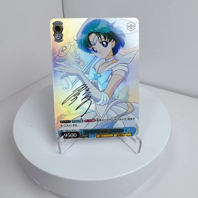 Sailor Moon Tsukino Usagi Kino Makoto Aino Minako Self Made Refraction Flash Card Anime Classics Game Collection Cards Toy Gift