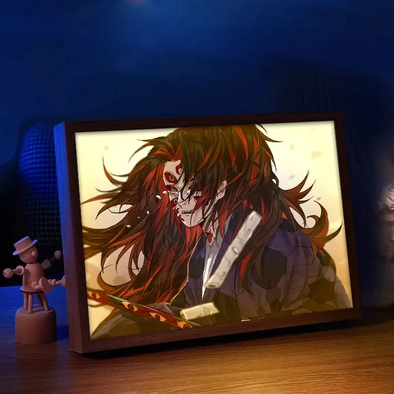 鬼滅の刃 アクションフィギュア ライトペインティング フォト - Lighting Room Decor Photo のレビューと価格
