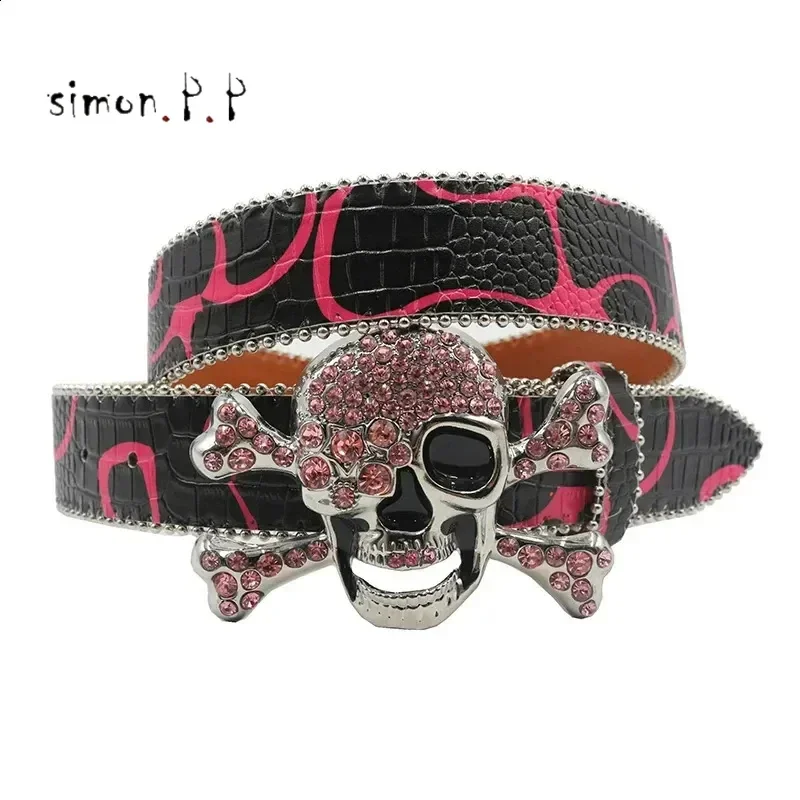 Beautiful Skeleton Water Diamond Womens Belt Fashion All Diamond Versatile Belt Clothing Accessories Premium Y2k Belt 240909