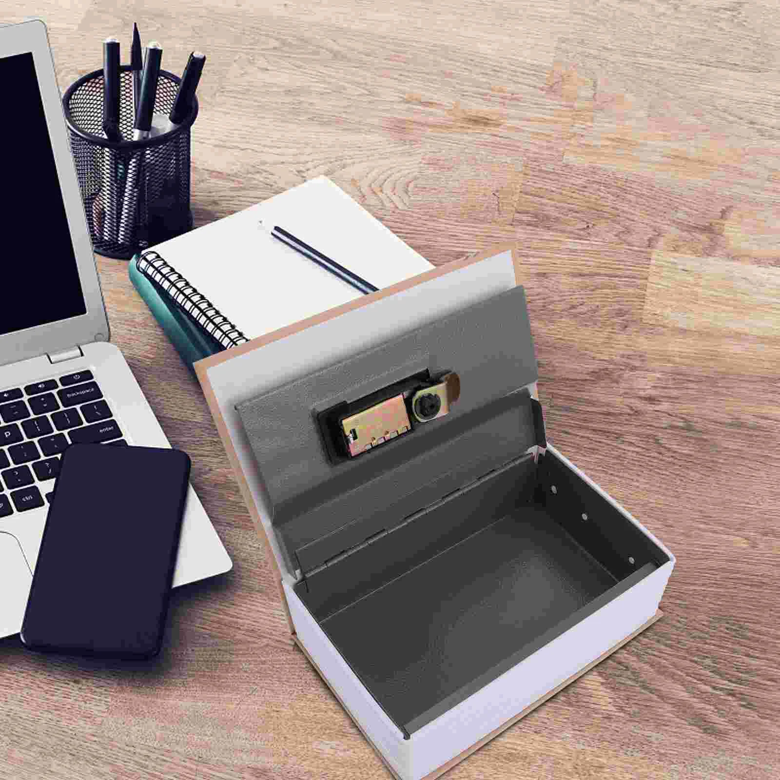 1 Pc Simulation Book Lock Box Metal Security Safe Box Key Type Rose Safe Box Book Safe Box Creative Book Safe