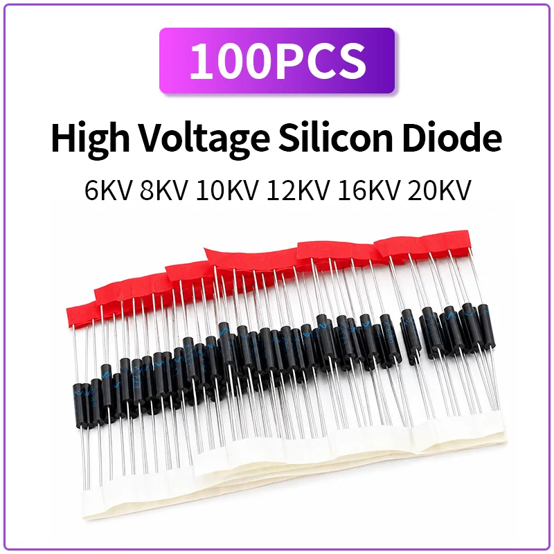 100PCS 2CL77 2CL76 2CL75 High Voltage Diode 6KV 8KV 10KV 12KV 16KV 20KV Rectifier Diode Component
