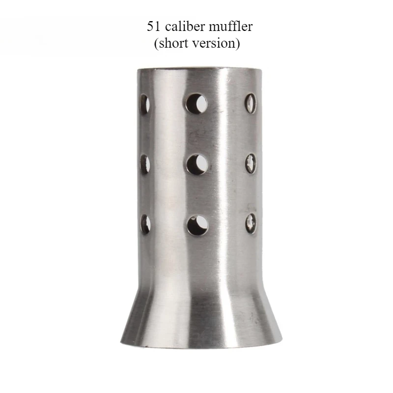 Motorcycle exhaust pipe gun barrel hexagonal interface muffler plug back pressure core noise reduction 51 caliber muffler 5