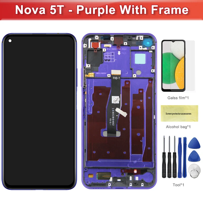 For HUAWEI Nova 5T AMOLED For Honor 20 YAL-L21 L61 L71 L61D LCD
