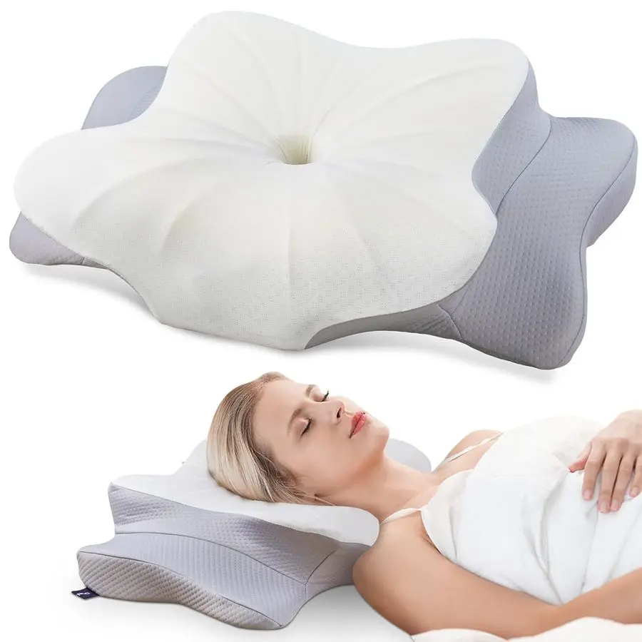 

Cervical Pillow for Neck and Shoulder,Contour Memory Foam Pillow,Ergonomic Neck Support Pillow for Side Back Stomach Sleepers w