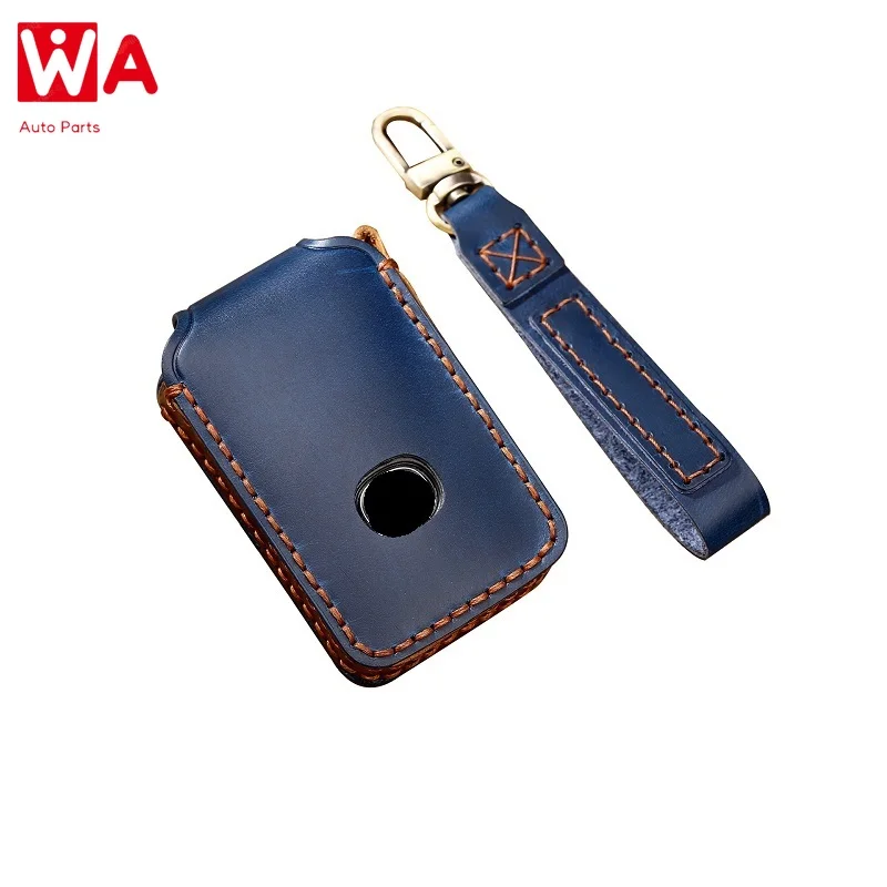 

Handmade Leather Car Remote Key Case Cover For Mazda 3 Alexa CX4 CX5 CX8 2019 2020 2021 3/4Button Smart Remote Car Key