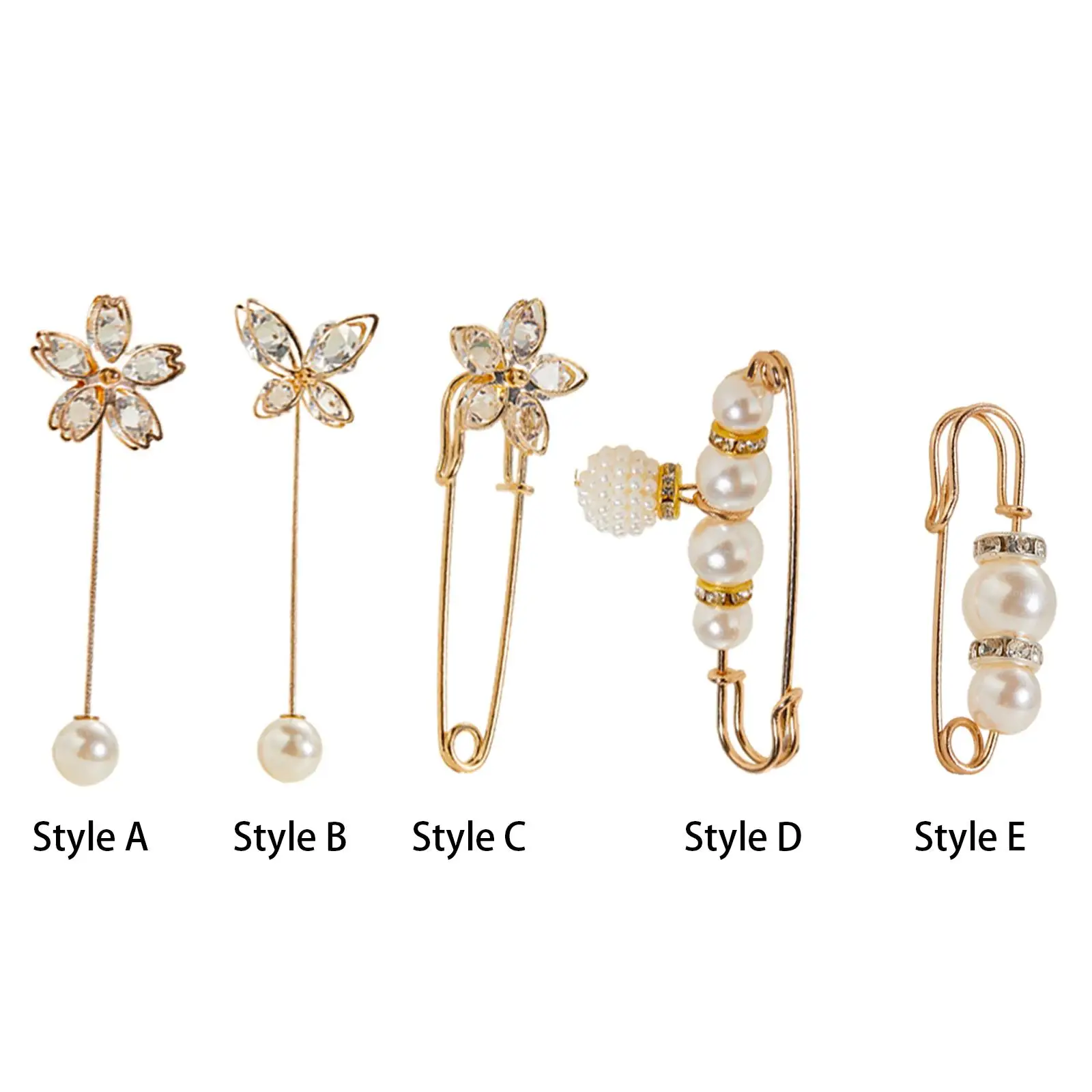 Women Brooch Pin Trendy Jewelry Decorative Pin for Cardigan Dresses Clothing