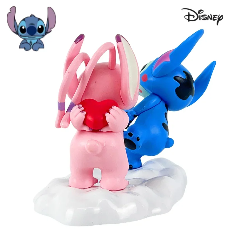 2025 Disney Stitch nowy anioł postać Anime międzygwiezdny charakter Model peryferyjny akcesoria dla lalek z kreskówek ozdoba dla par