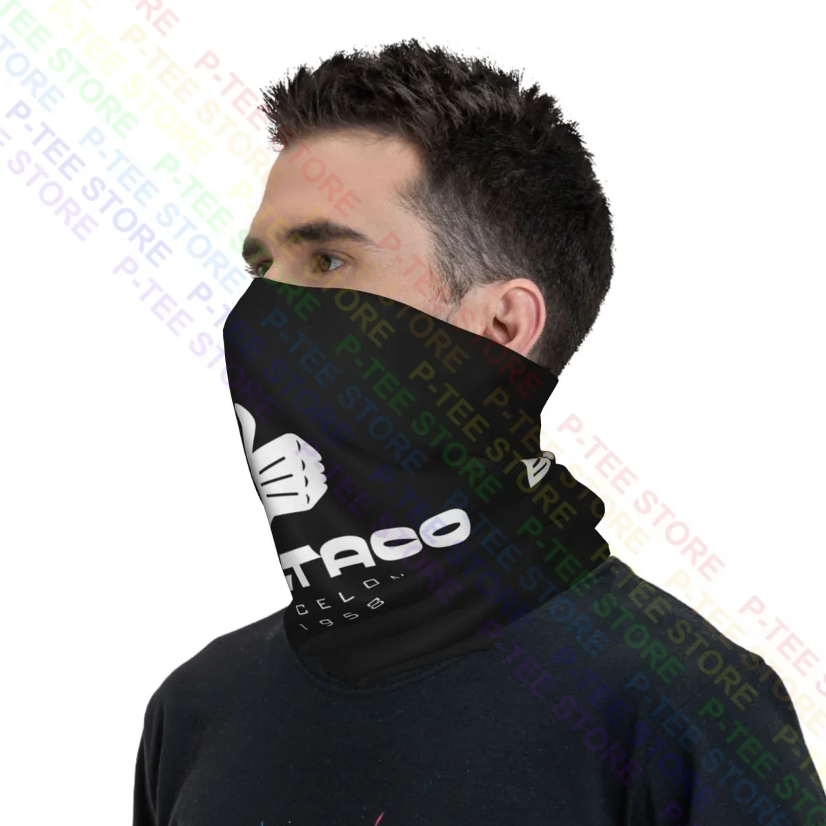 Bultaco Motorcycles Barcelona 1958 Logo Neck Gaiter Bandana Scarf Face Mask Warmer Fashion High Elastic