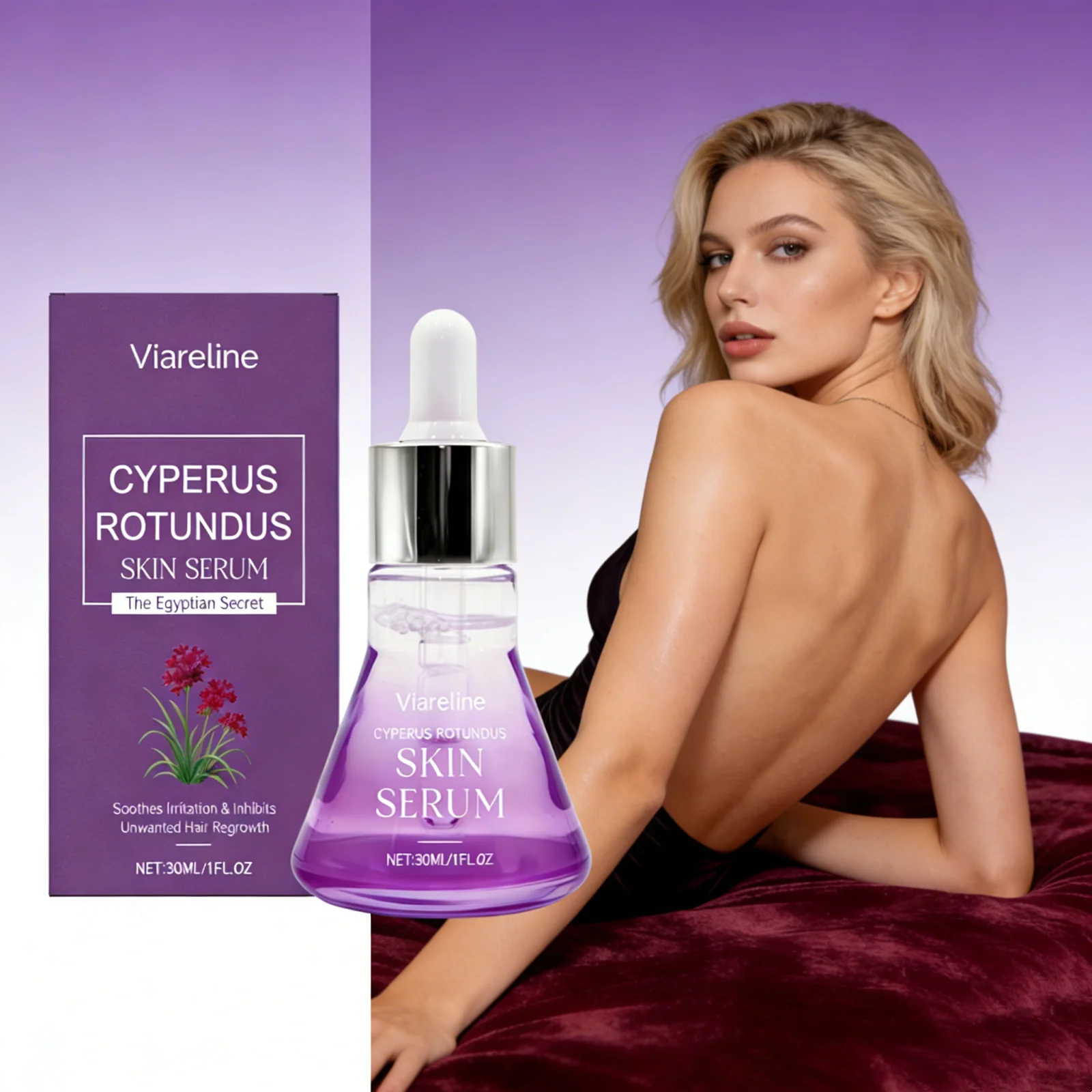 Post Hair Removal Serum Soothes Stimulation Inhibits Hair Regrowth Brighten Skin Tone No Irritating After Epilation Care Essence