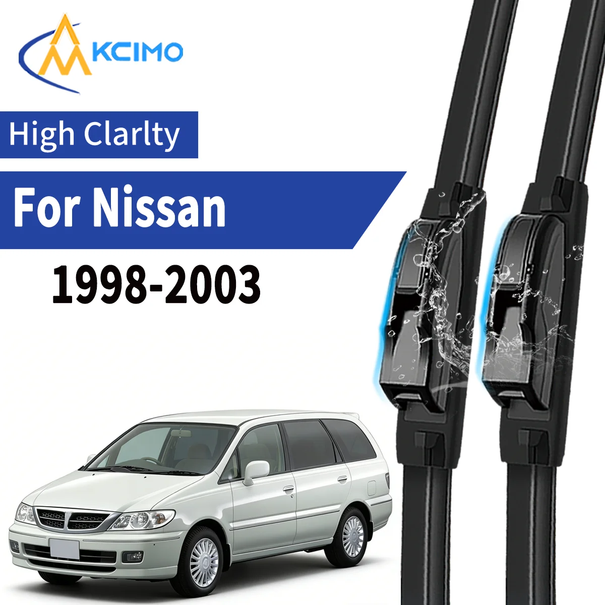 

2pcs Car Front Wiper Blades For Nissan Presage 1998-2003 Windscreen Windshield Wipers Silent Rubber Auto Accessories Replacemen