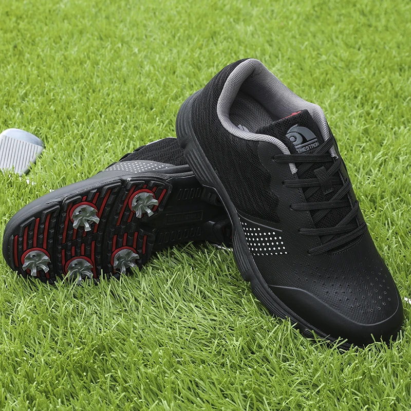 Professional Men's Golf Shoes Men's Waterproof and Anti Slip Golf Training Shoes