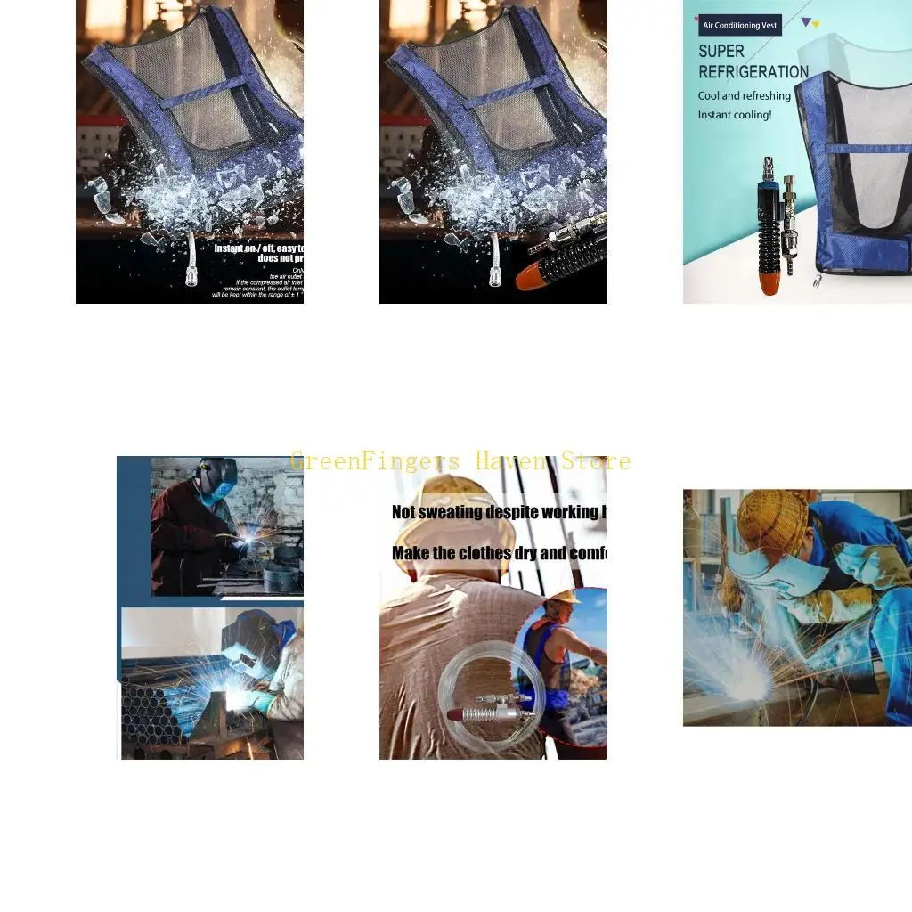 F68D Aluminum Alloy Compressed Cooling System For High Temperature Job Using Vortexes Tube Air System Heat Reduction
