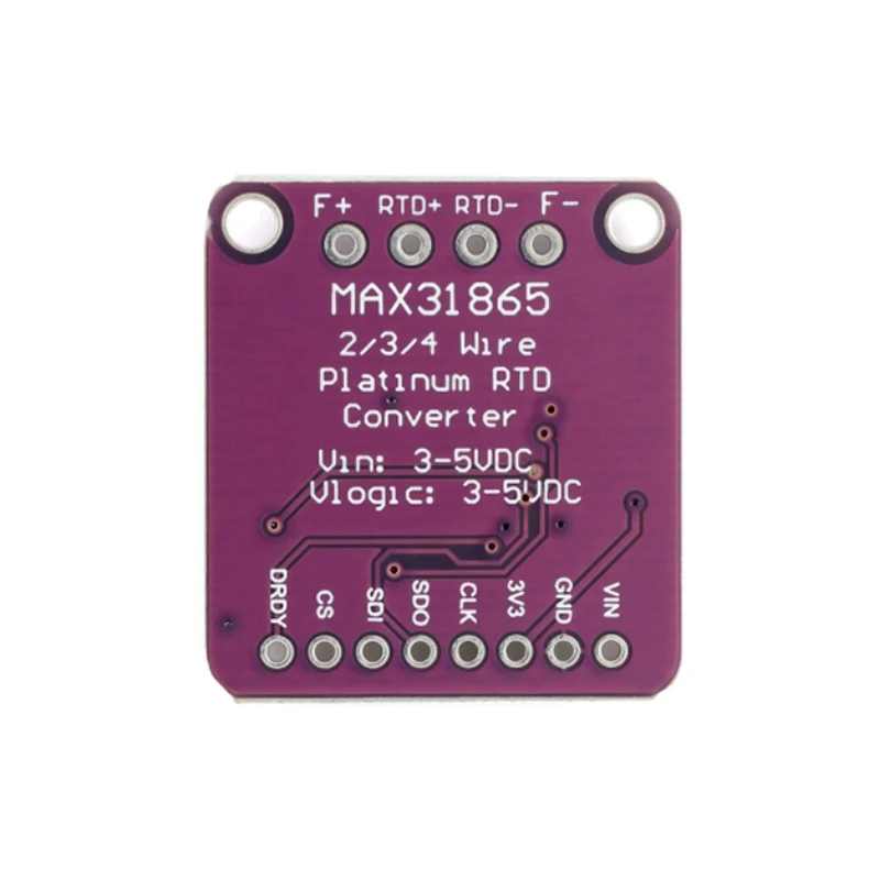 MAX31865 Platinum Resistance Temperature Sensor Detector Module Temperature Acquisition RTD/PT100-PT1000