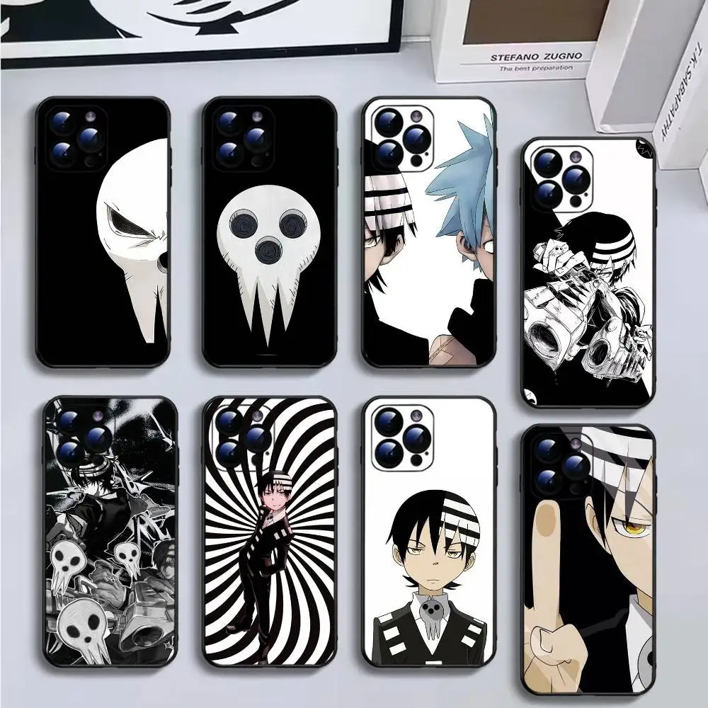 

Anime D-Death the K-Kid Phone Case For iPhone16,15,14,13,12,11 Plus,Pro Max,XS,X,XR,SE,Mini,8,7,Soft Black Cover