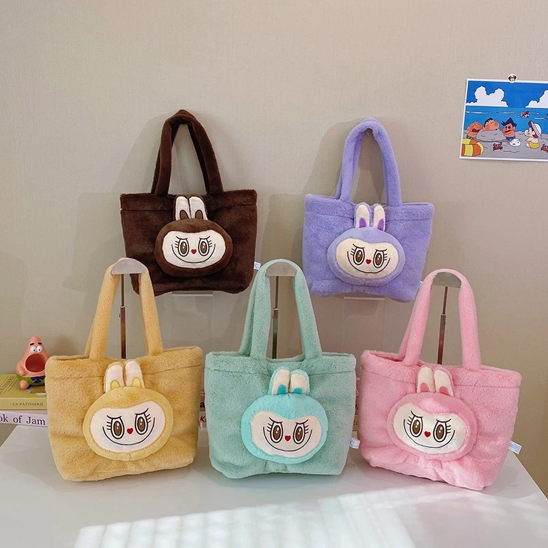 

Raab Spring Diagonal Bag Joker Cute Cartoon Backpack Doll Change Plush Bag Children Go To School Shoulder Bag Girl Gift