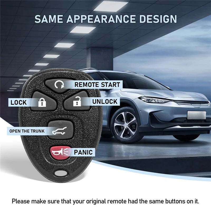 Kunci Mobil Fob Entri Tanpa Kunci untuk Chevy Traverse Tahoe Suburban GMC Acadia Yukon XL Buick Enclave Cadillac Escalade OUC60270-AS55