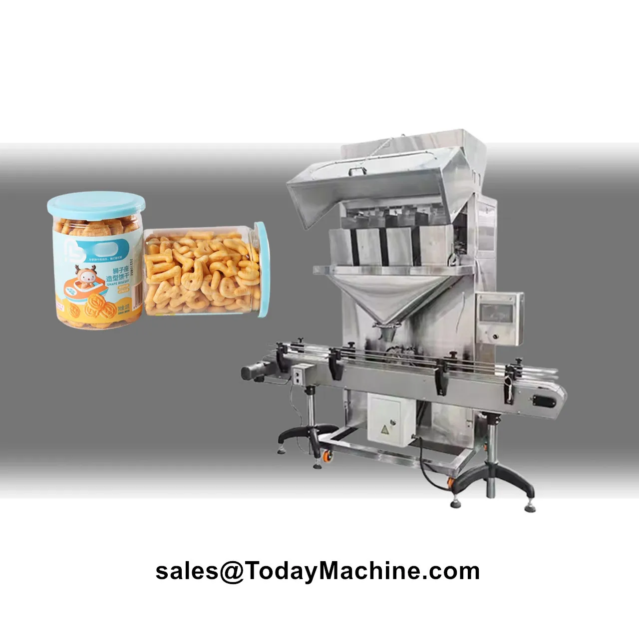 Automatic Coffee Spices Food Tea Sugar Rice Granule Particle Can Jar Bottle Weighting Filling Machine