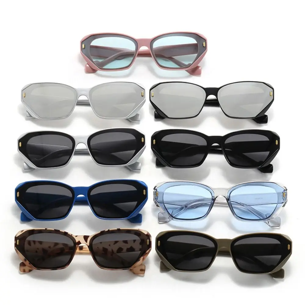 New Fashion Cat Eye Sunglasses Men Women Outdoor Irregular Gradient Eyewear Uv400 Shades Vintage Small Frame Sun Glasses