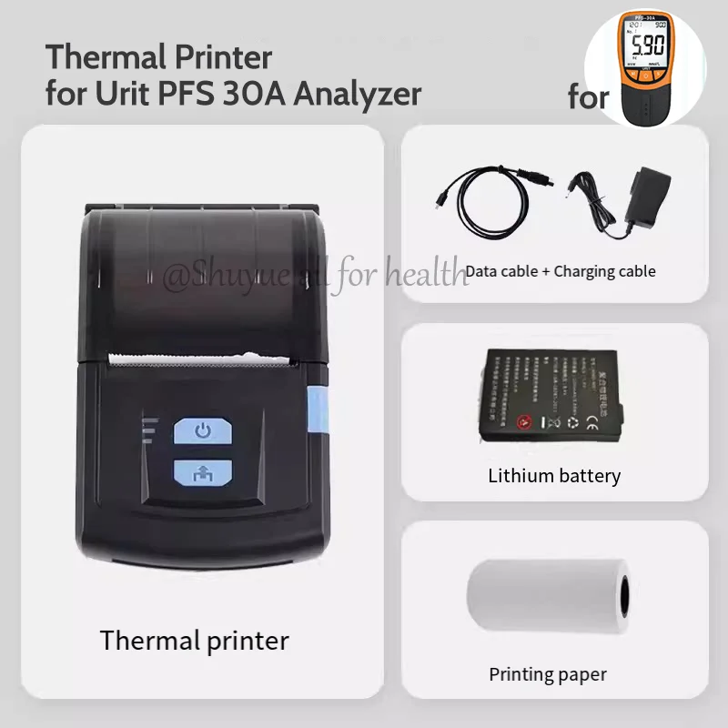Thermal Printer for Urit PFS 30A Lipid Profile Meter Total Cholesterol Triglyceride Density Lipoprotein TC HDL TG Test Analyzer