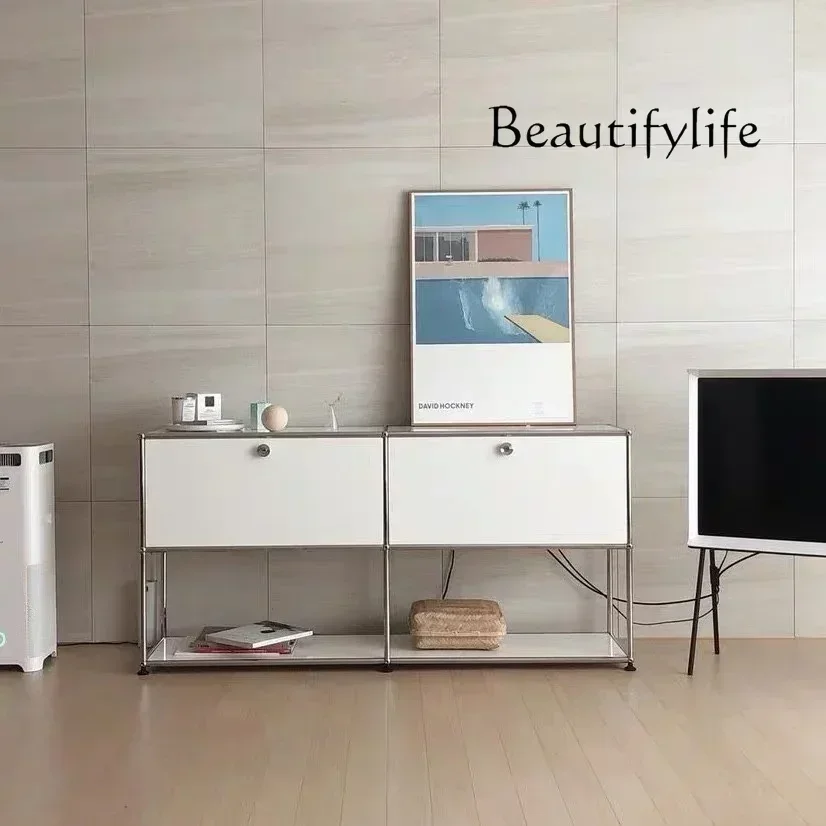 

xx1Saudi Arabia Special Offer Middle-Ancient Stainless Steel TV Cabinet Storage Module Combination Sideboard Cabinet