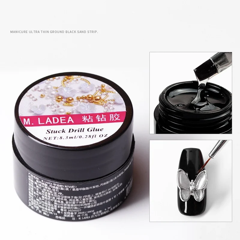 8ml super forte strass arte do prego preso broca gel & led uv gel secador de unhas manicure cura luz portátil diy unhas artes ferramentas