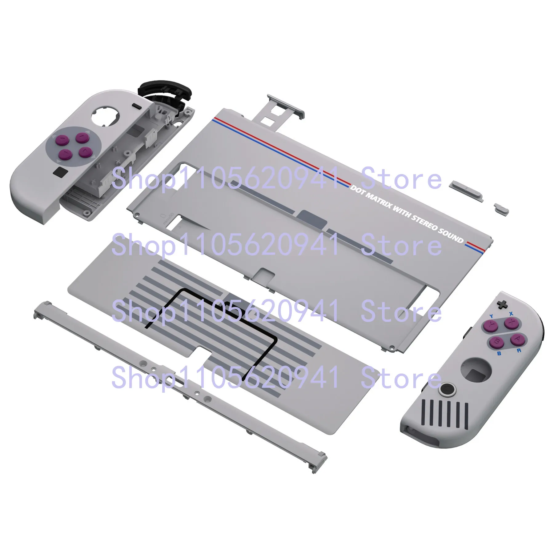 HHH  For Nintendo Switch OLED JoyCon Full Replacement Shell DIY Kit With Screwdriver Tools    （Excluding the mainframe）