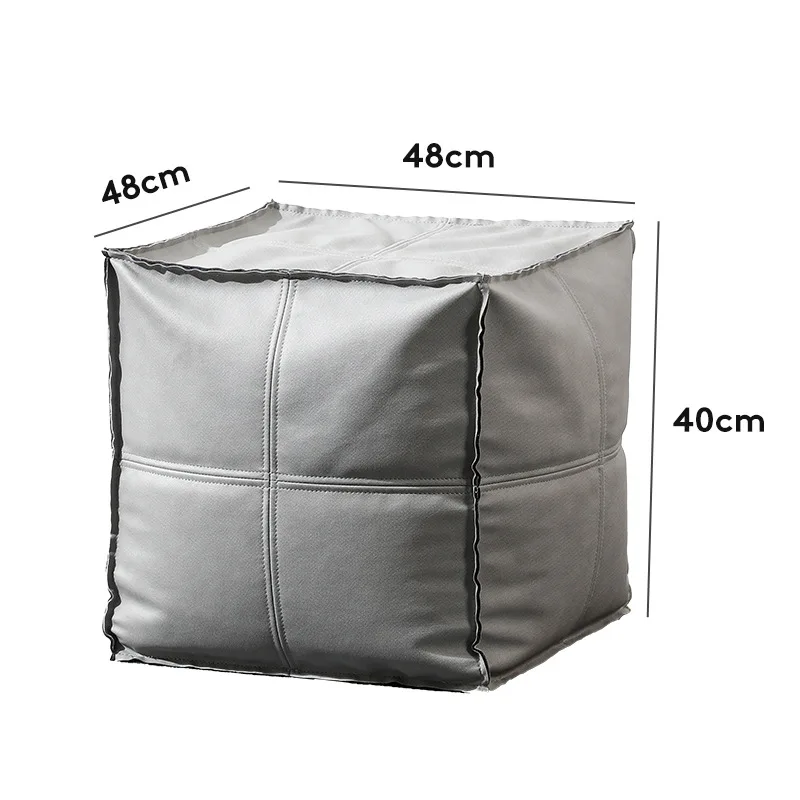 HYS simple stool creative home lazy sitting pier low stool living room small sofa pedal bedroom leather pier