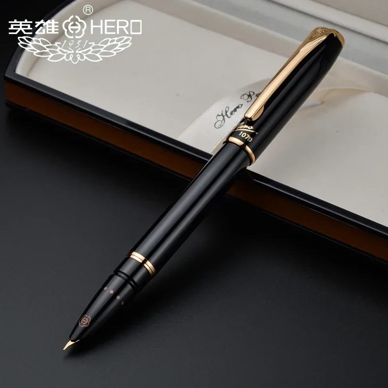 

Оригинальная ручка Hero 1079, ультратонкий наконечник 0,38 мм, идеальный подарок для студентов и офиса, деловой подарок, черный, розовый, желтый и синий цвета.