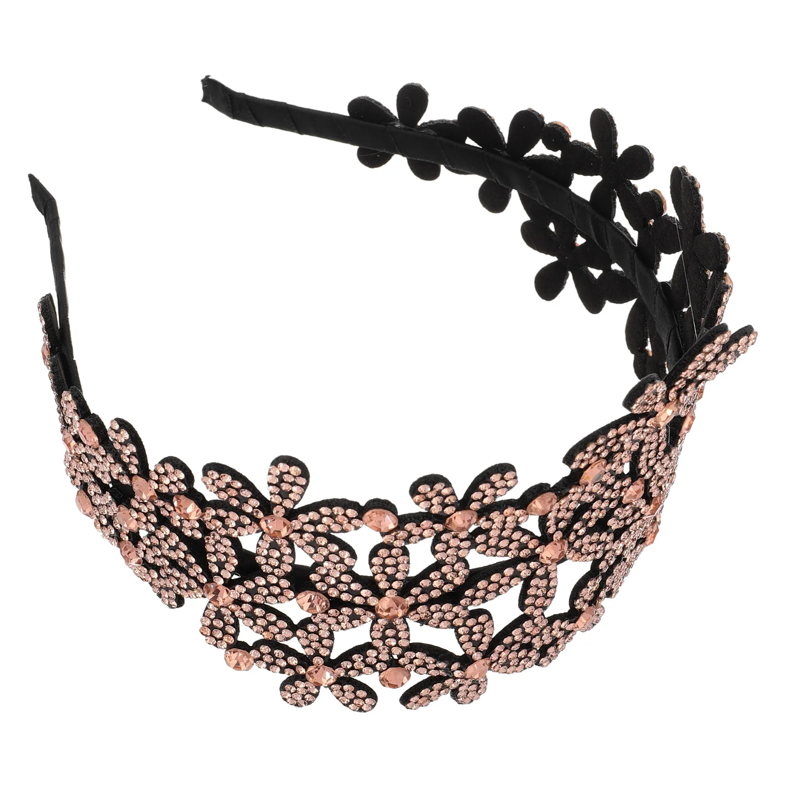 

Hair Accessories Crown Tiara Bridal Band Press Card Flowered Headbands for Women Fashion Plastic