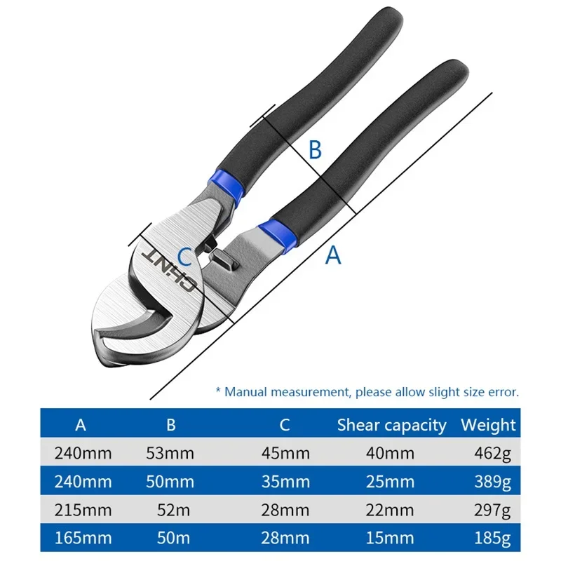 6/8/10 Inch Stranding Pliers Manual Cutting Electrician Special Wire Breakers Chint Cable Cutting Wire Scissors Stripping Pliers