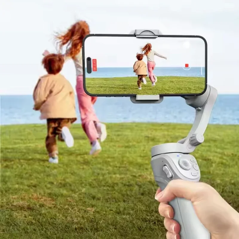 مثبت يدوي ثلاثي المحاور للهاتف المحمول، مع ضوء ملء، تتبع الوجه، لهاتف Android iPhone المضاد للاهتزاز سجل الفيديو 2025