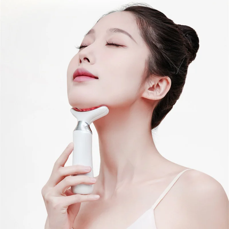 Home Use Beauty Machine LED Heat Vibration Skin Tighten Neck Lifting Massager