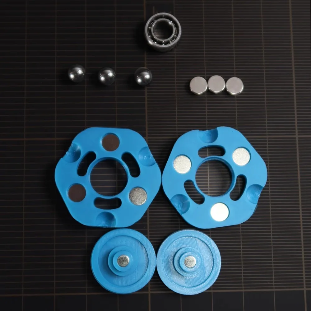 Fidget Spinner – pièce de monnaie magnétique 2 en 1, curseur mécanique, carte de poussée EDC, jouets anti-Stress, soulage l'anxiété