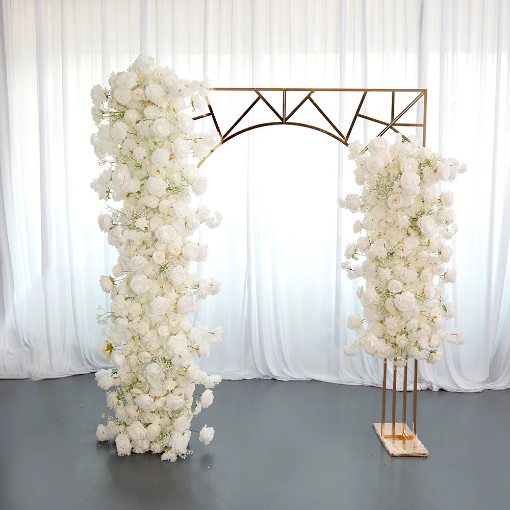 

Factory spot new cherry blossom hanging wedding background wall stage arrangement floral arch horn rack decoration simulation