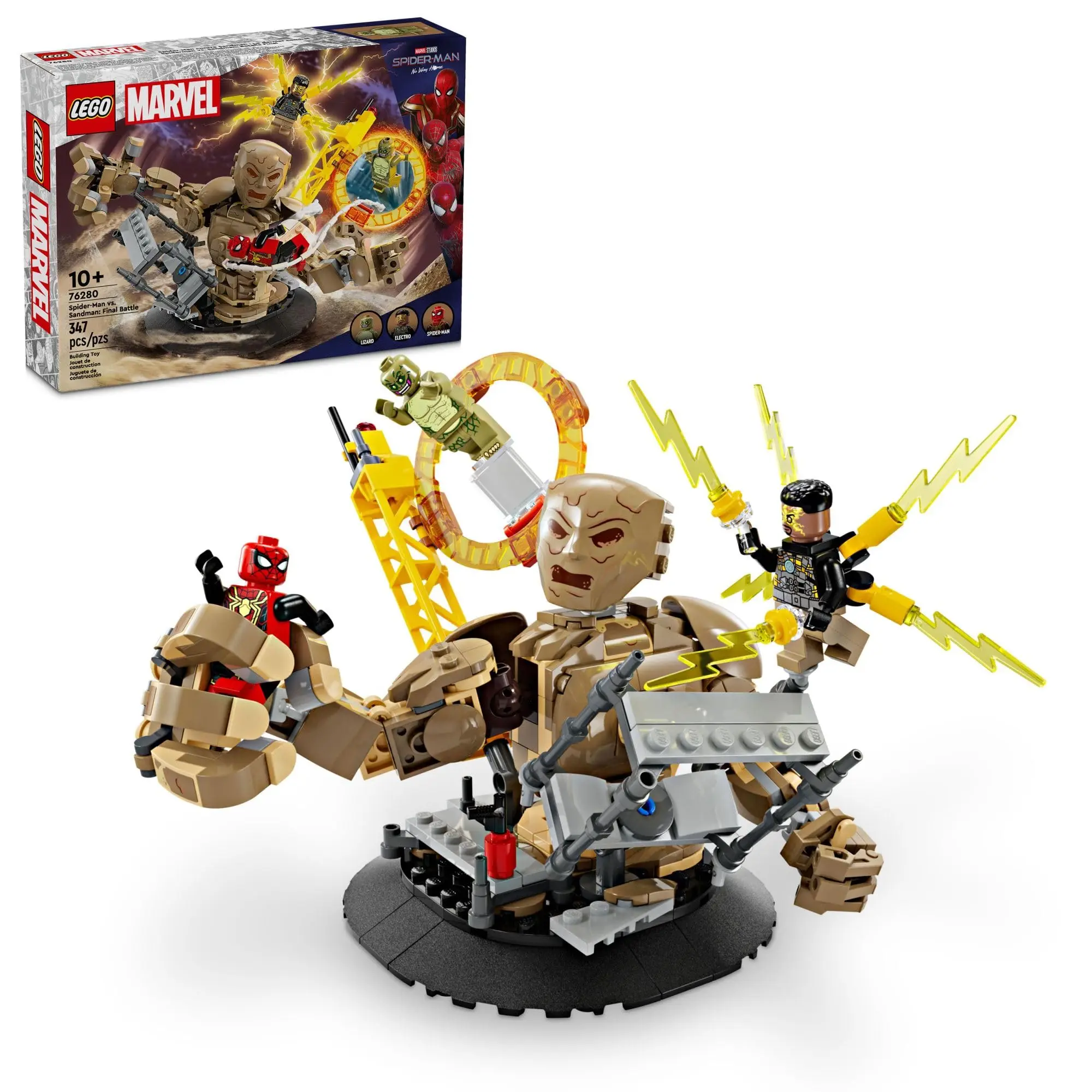 LEGO Marvel Spider-Man vs. Sandman: Final Battle Building Toy Set with Spider-Man Figure Spider-Man No Way Home 76280