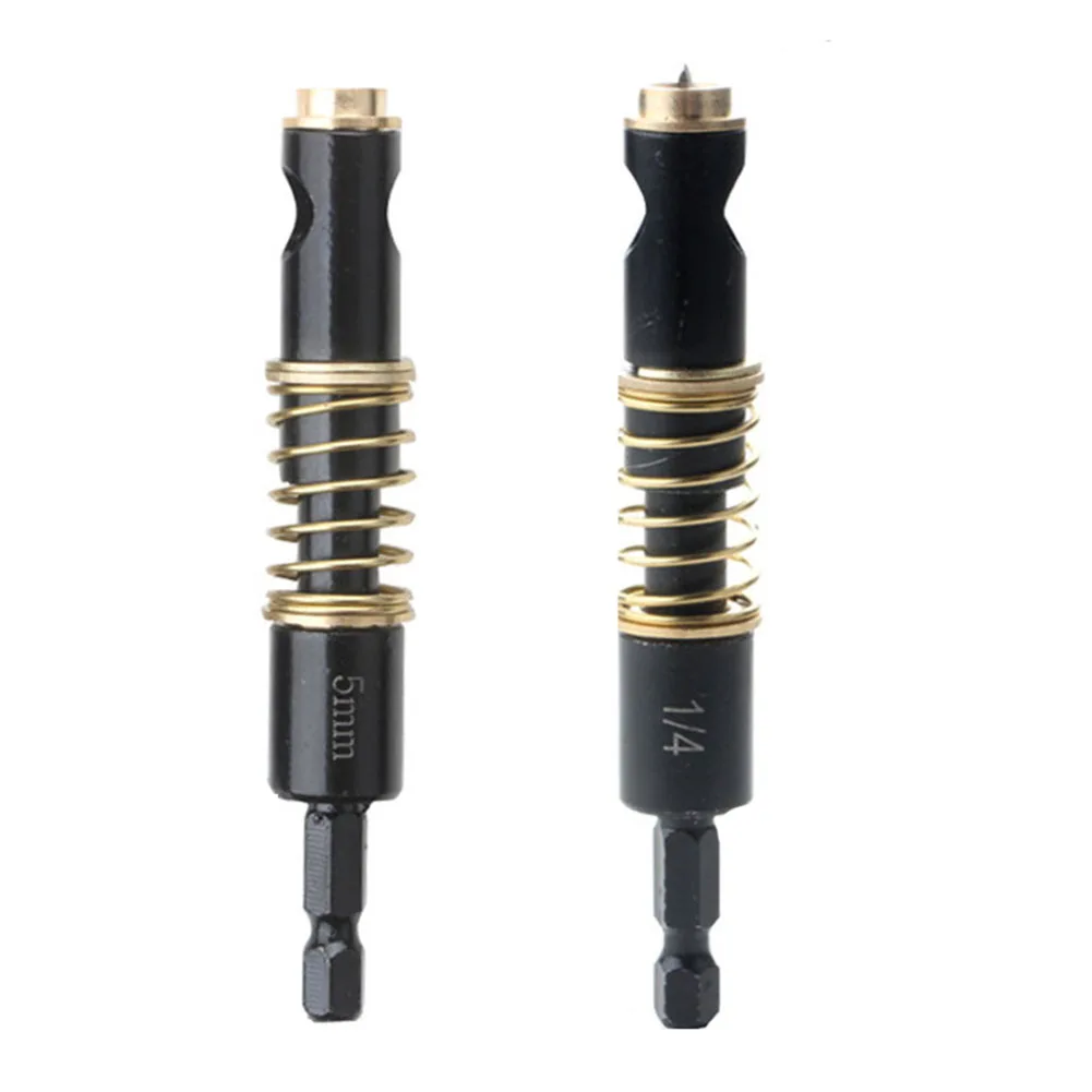 

Hinge Drill Bit Hex Shank HSS Material 2pcs Quantity 6.35mm Shank 98mm Length Black Color For Installing Locks