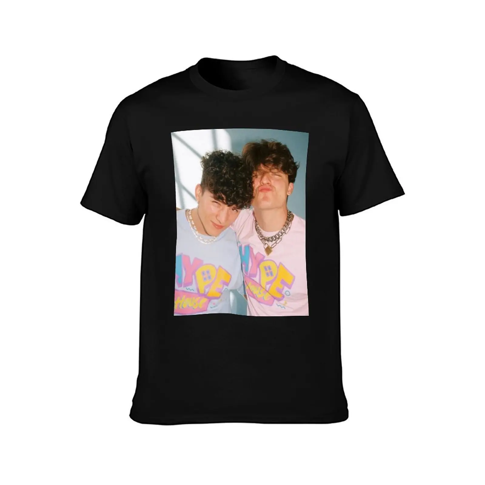 Lopez Brothers T-Shirt Casual Pattern Print Tee Shirt T-Shirt