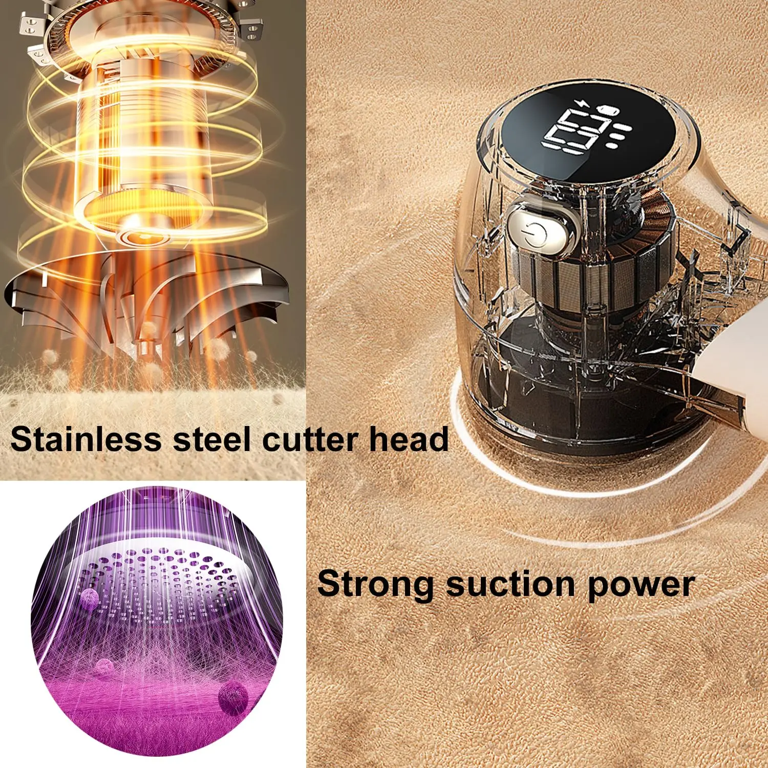Electric Lint Remover USB Rechargable Cloth Fabric Shaver Fluff Pellet Remove Machine for Clothes Sweater Hairball Trimmer image 2