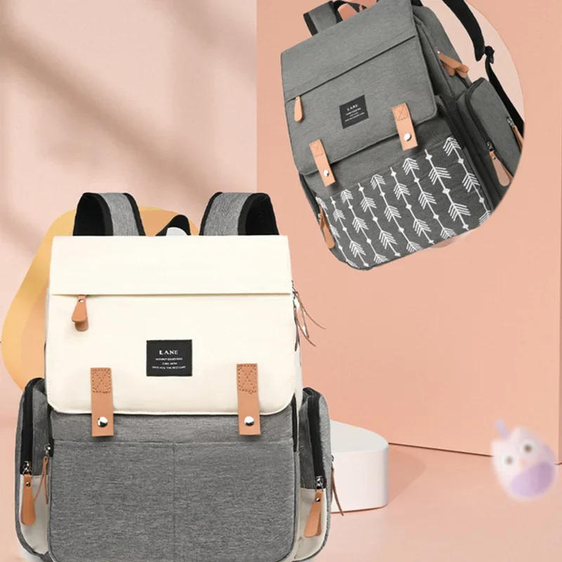 New fashionable mommy bag multifunctional large-capacity backpack backpack mommy bag outing travel backpack