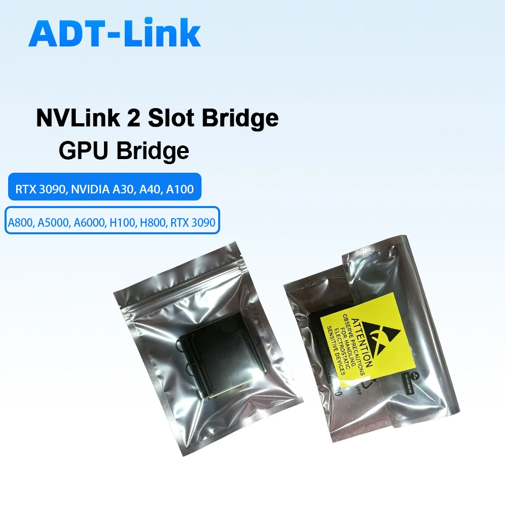 NVLink 2 Slot Bridge Connector for RTX 3090 Turbo A30 A40 A100 A800 A5000 A6000 H100 H800 Data Center GPU Interconnect