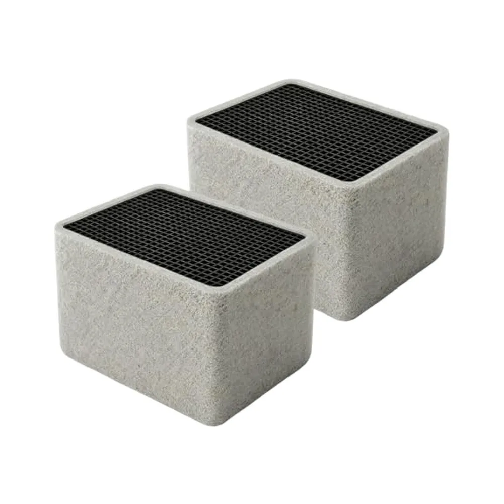 Thermally Conductive Earthenware For Honeycomb Base for Activated Carbon Filters Supporting Consistent Performance Cycles