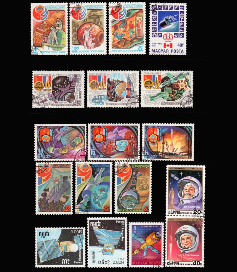 50 100 Pcs/lot Space Topic Stamps Original Postage Stamp with Postmark Good Condition All Different Froms World