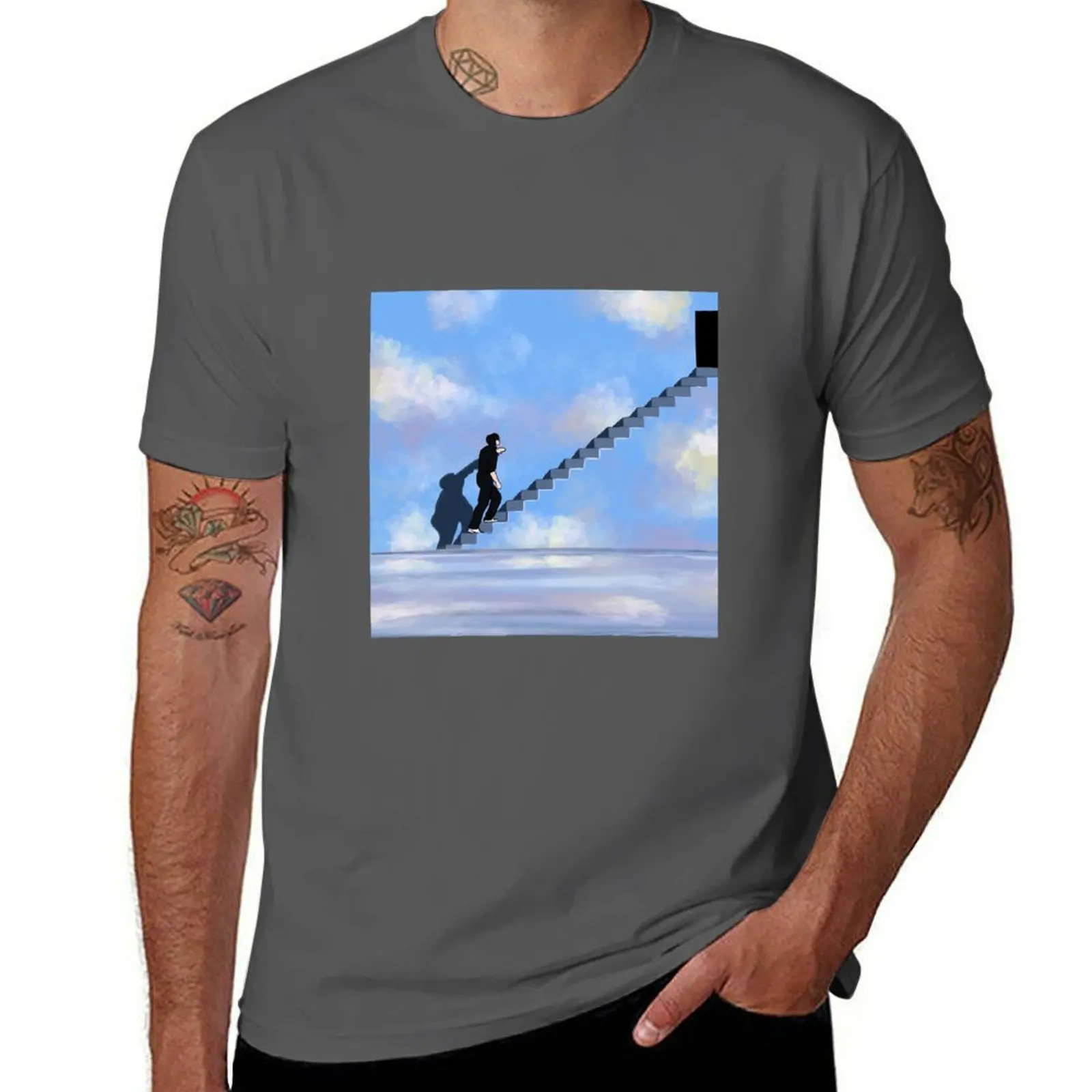 

Leaving the Show T-Shirt cotton man t-shirts summer shirt workout shirts for men