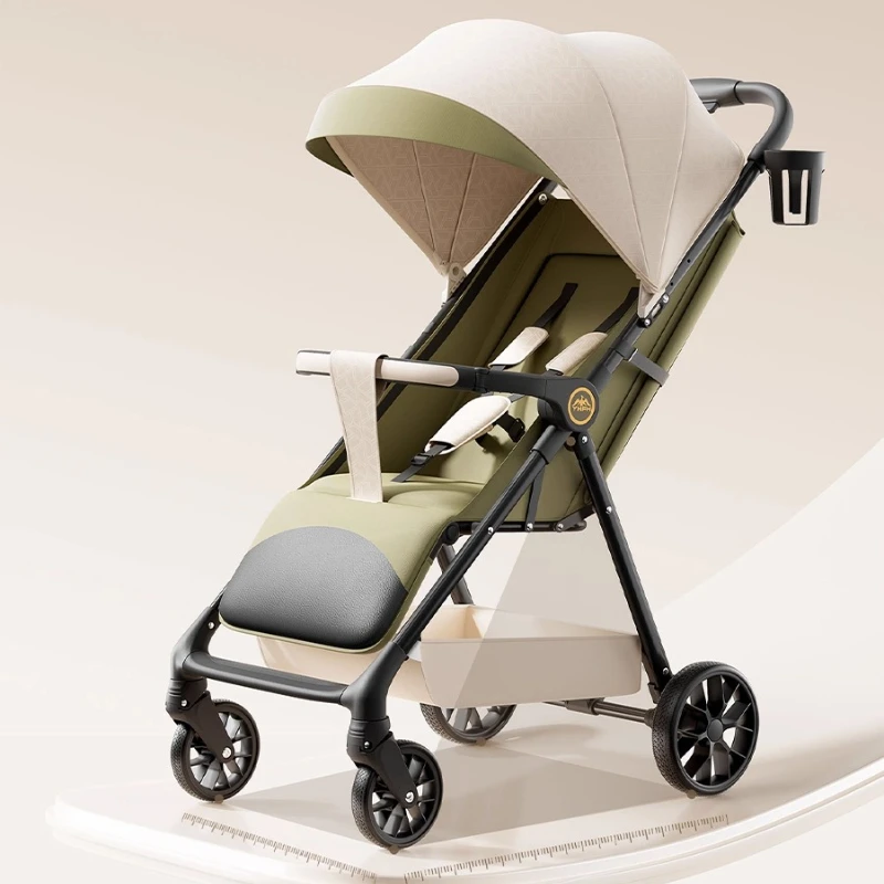 

Детская коляска High Landscape, складная противоударная коляска для новорожденных от 0 до 3 лет, дышащее сиденье и антивибрационные колеса